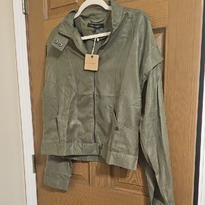 Blu Pepper Soft Olive Utility Jacket